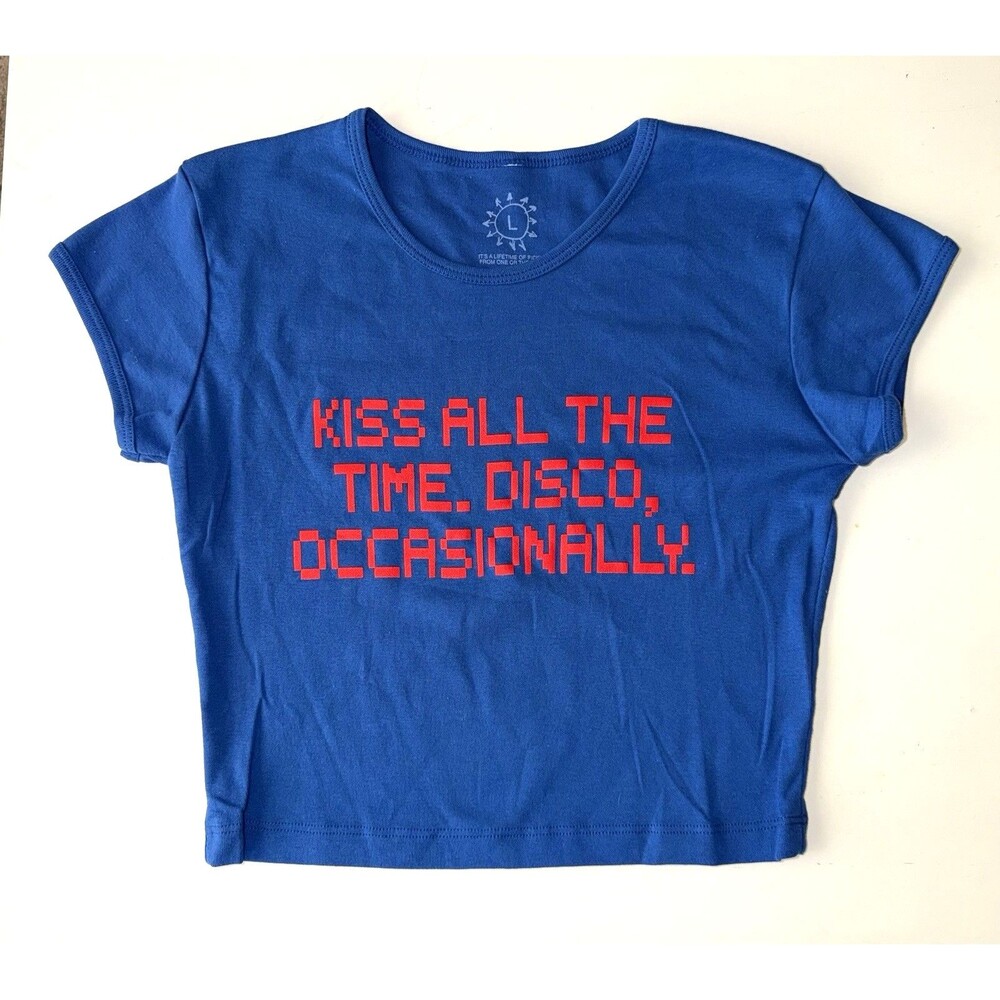 Harry Styles Kiss All The Time Disco Occasionally Pop Up Shop Crop Top Large